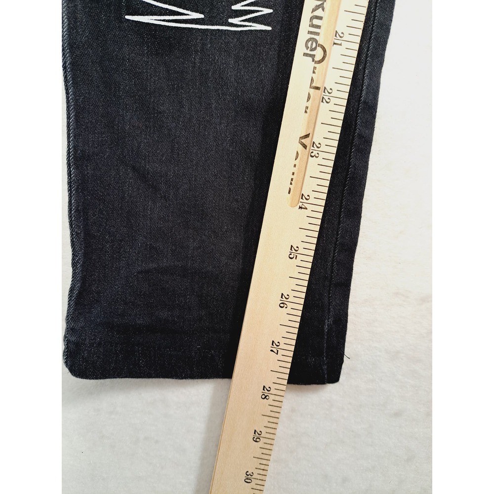 Non-Branded Unisex Black Graphic Jeans - Picture 5 of 5